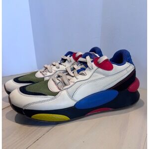 Puma RS-9.8 Space Mens Sneakers White Blue Red Yellow‎ 371859-01 Size 9